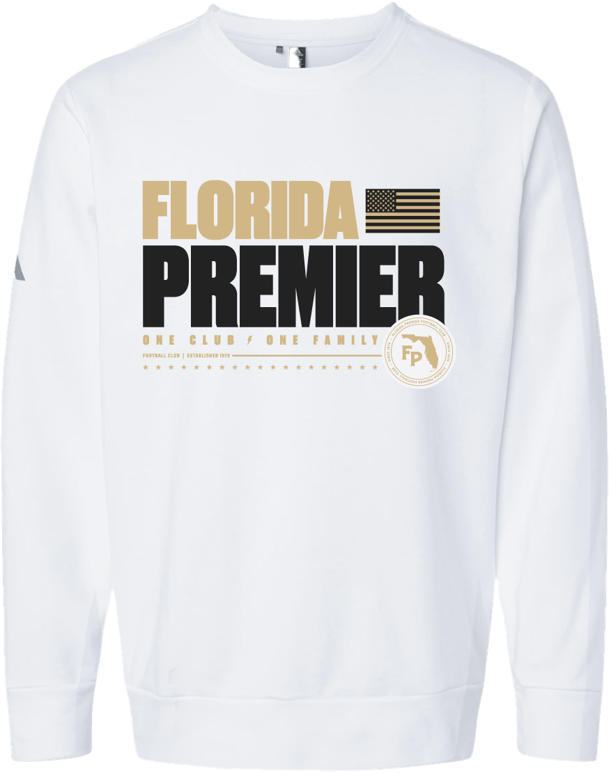 Florida Premier adidas Fleece Crewneck Sweatshirt – Florida Premier FC