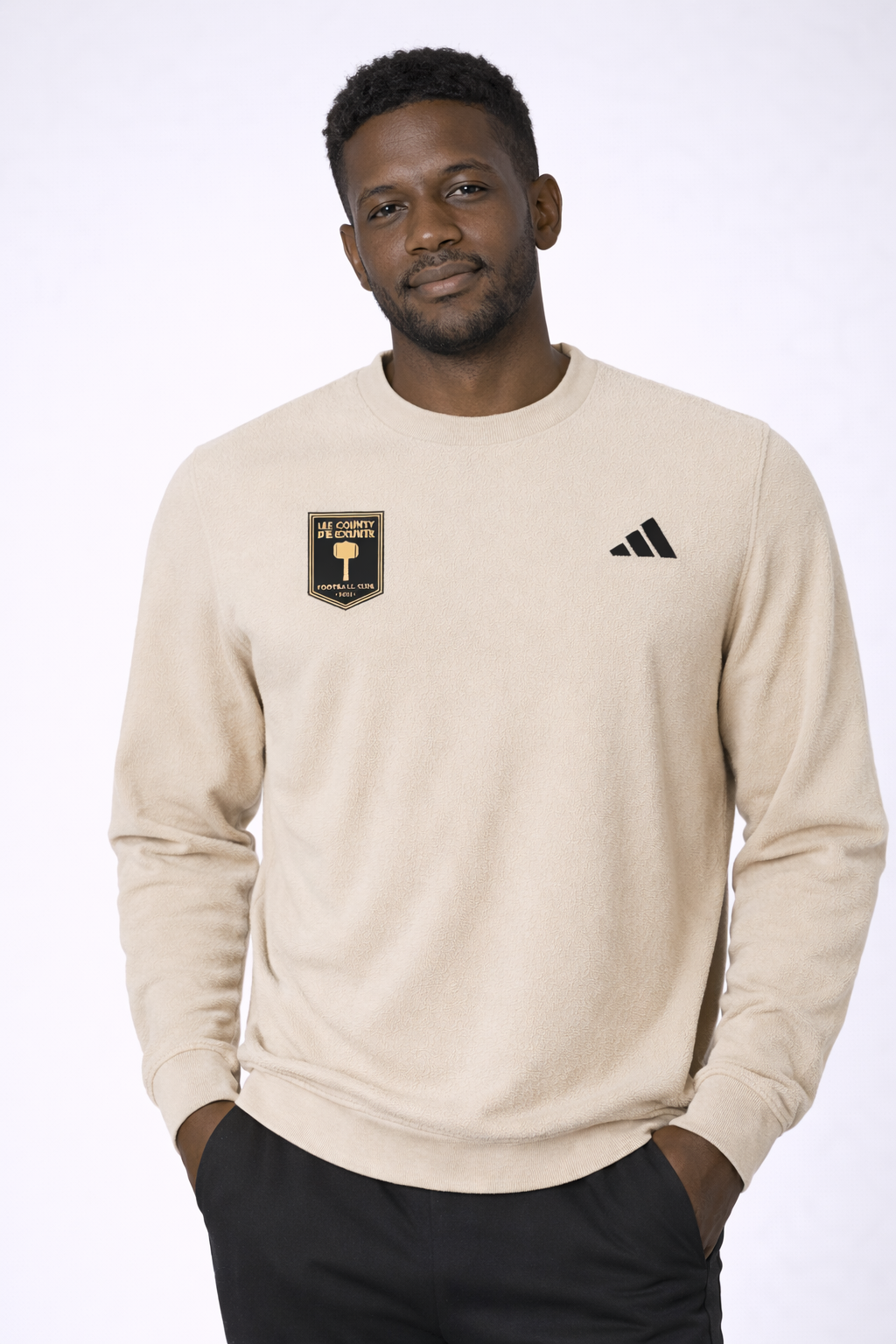 Lee County Premier adidas Men's Terry Loop Crewneck Sweatshirt