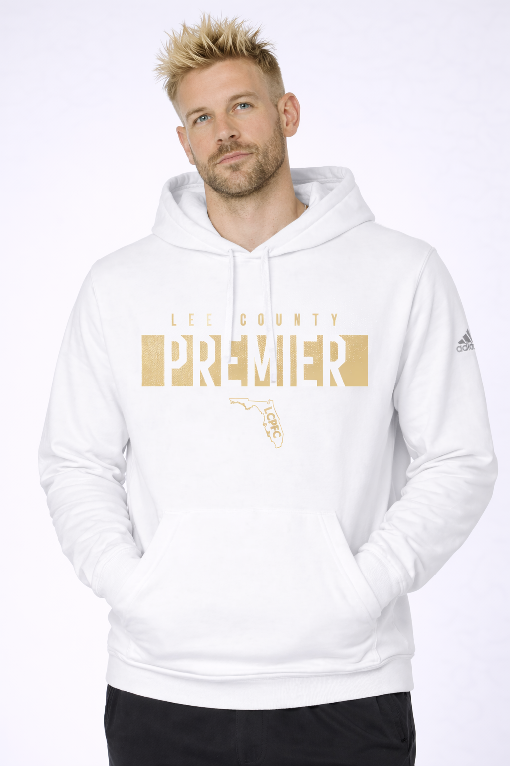 Lee County Premier adidas Fleece Hooded Sweatshirt
