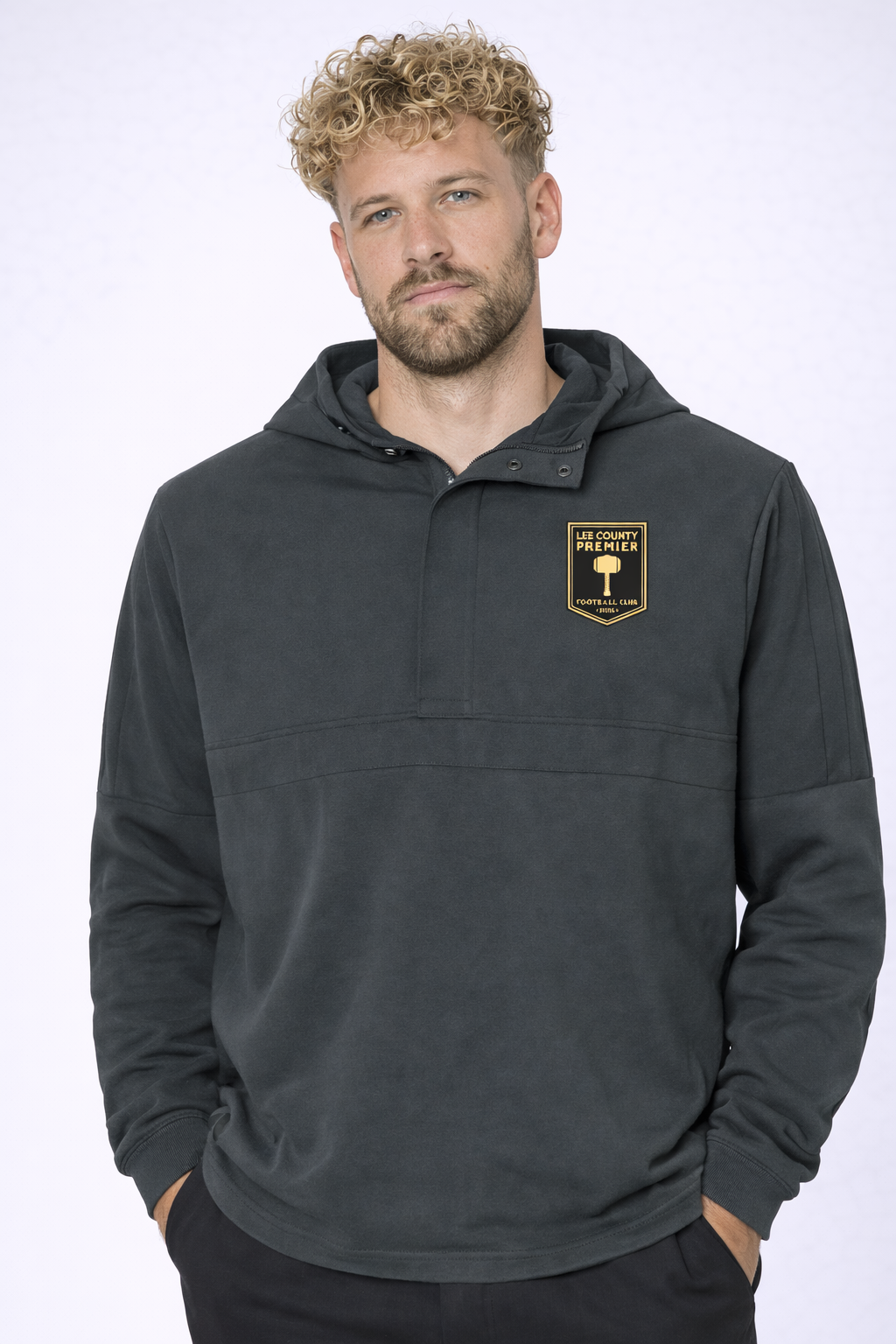 Lee County Premier adidas Men's Half-Zip Hooded Anorak