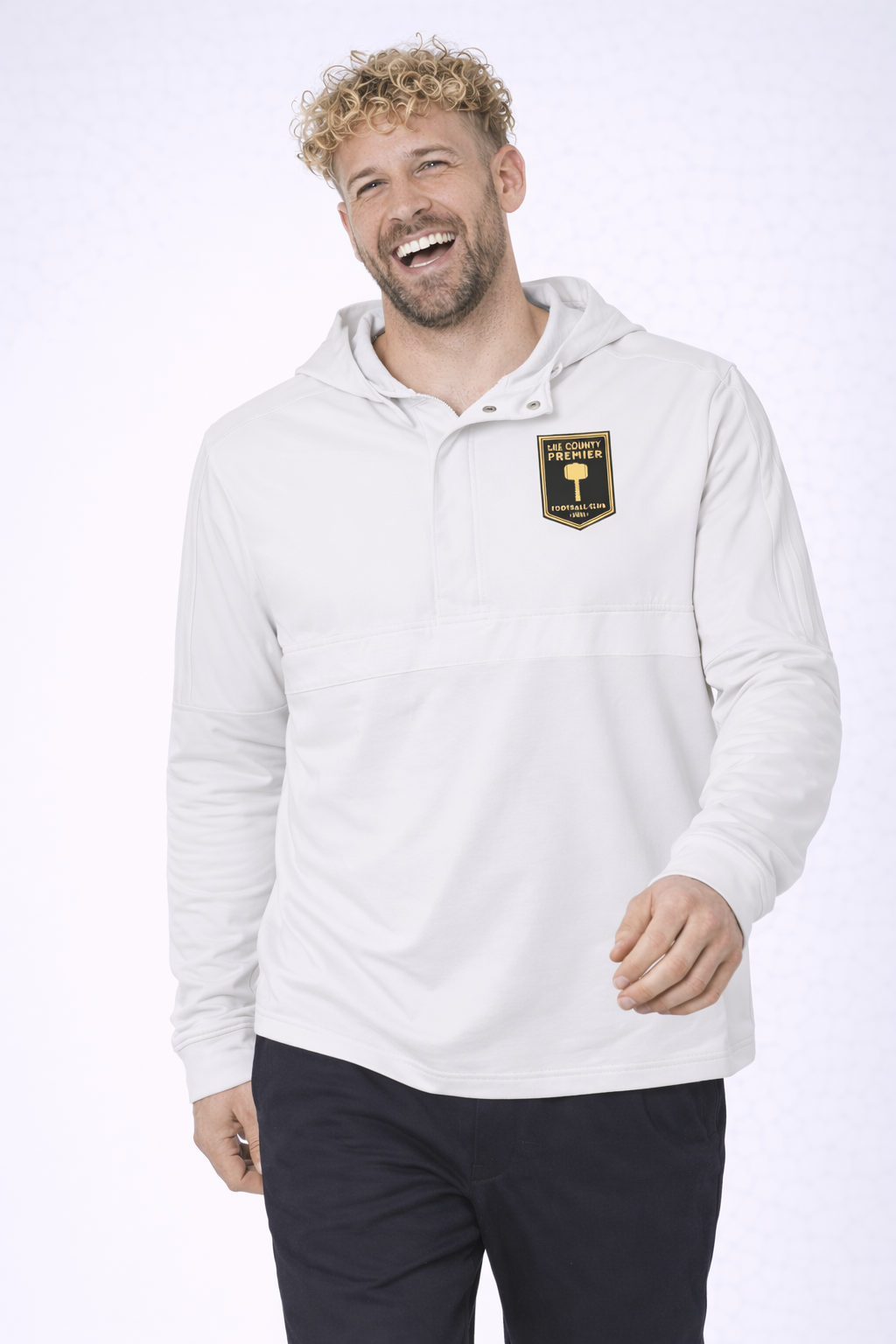 Lee County Premier adidas Men's Half-Zip Hooded Anorak