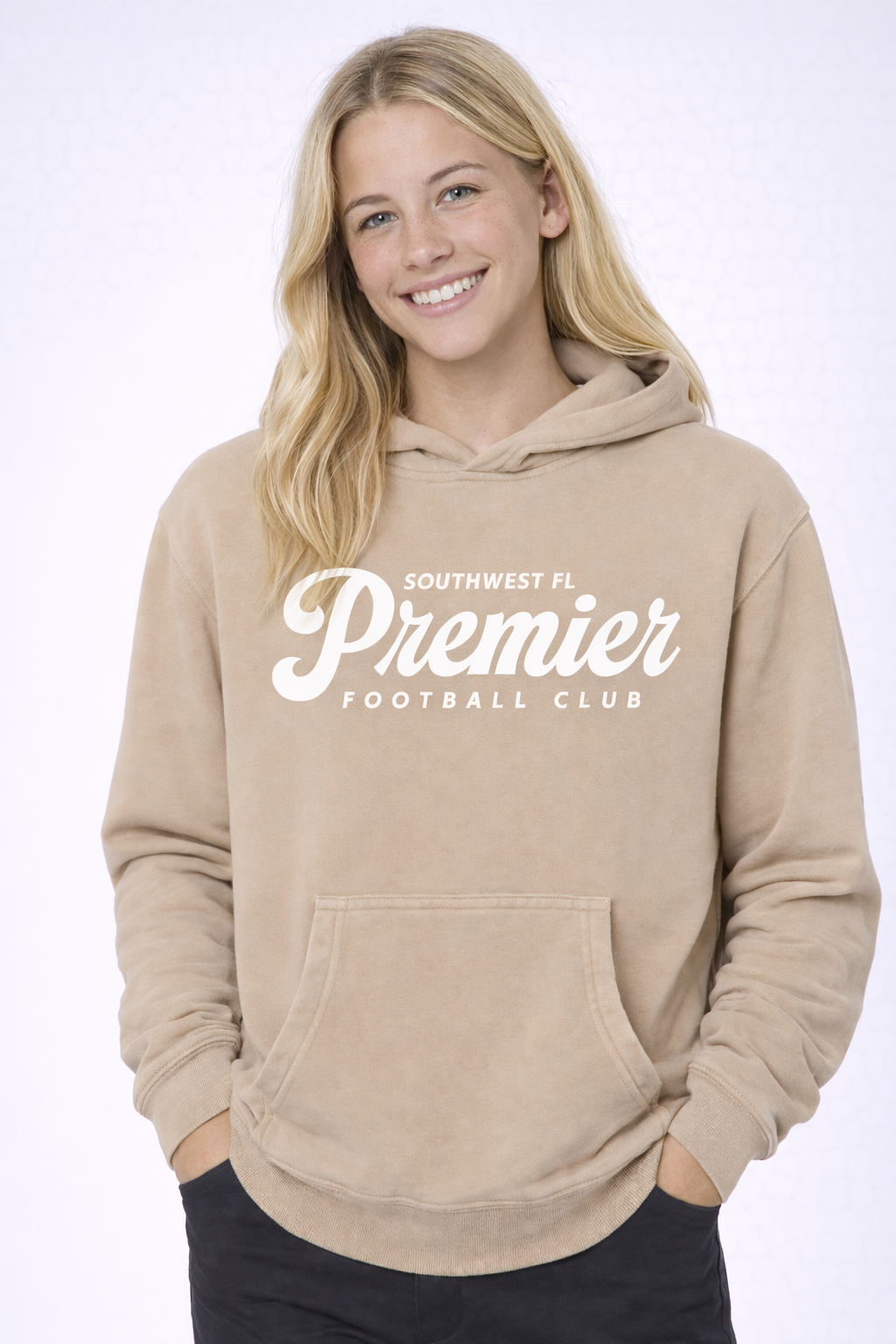 Southwest FL Premier Youth Midweight Pigment-Dyed Hooded Sweatshirt