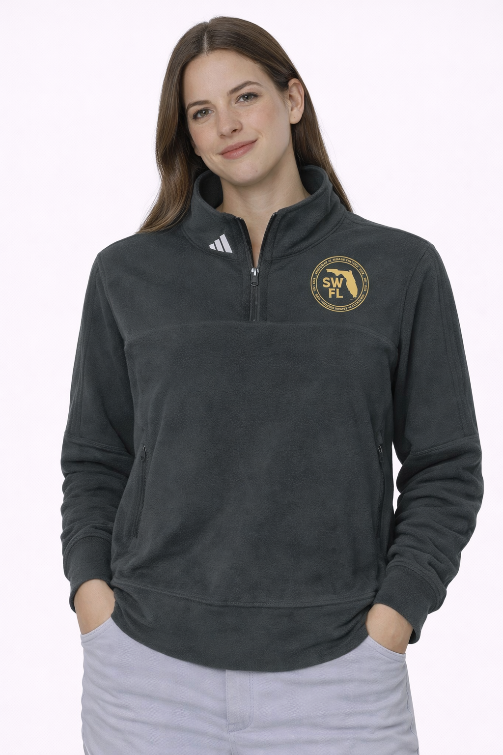 Southwest FL Premier adidas Women's Fleece Quarter Zip Pullover