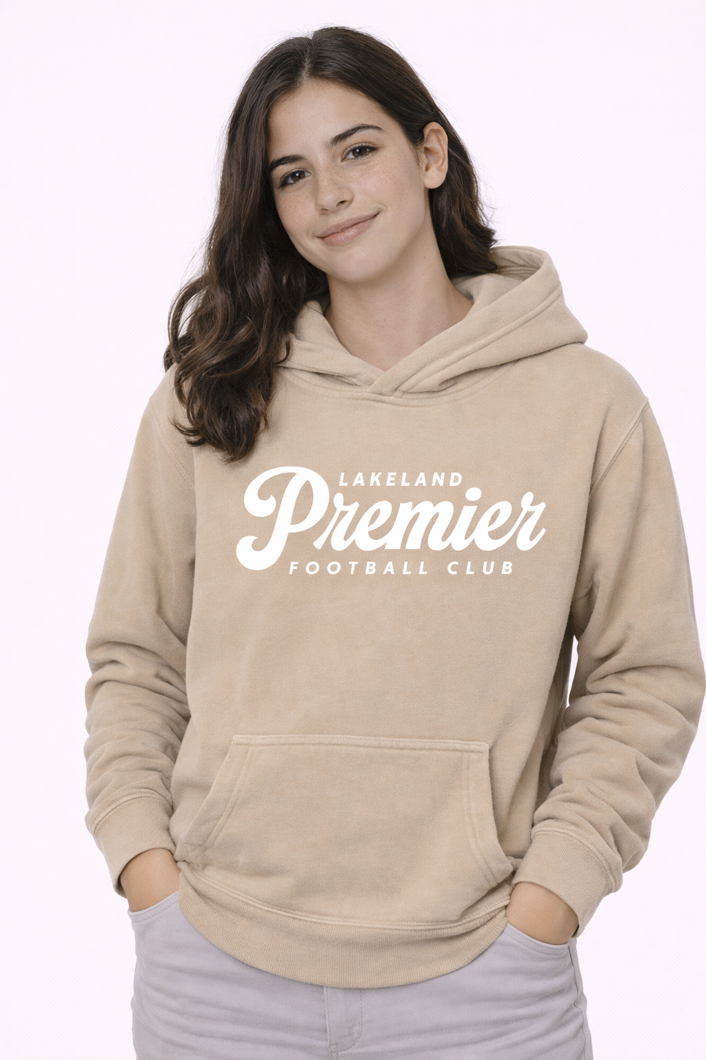 Lakeland Premier Youth Midweight Pigment-Dyed Hooded Sweatshirt