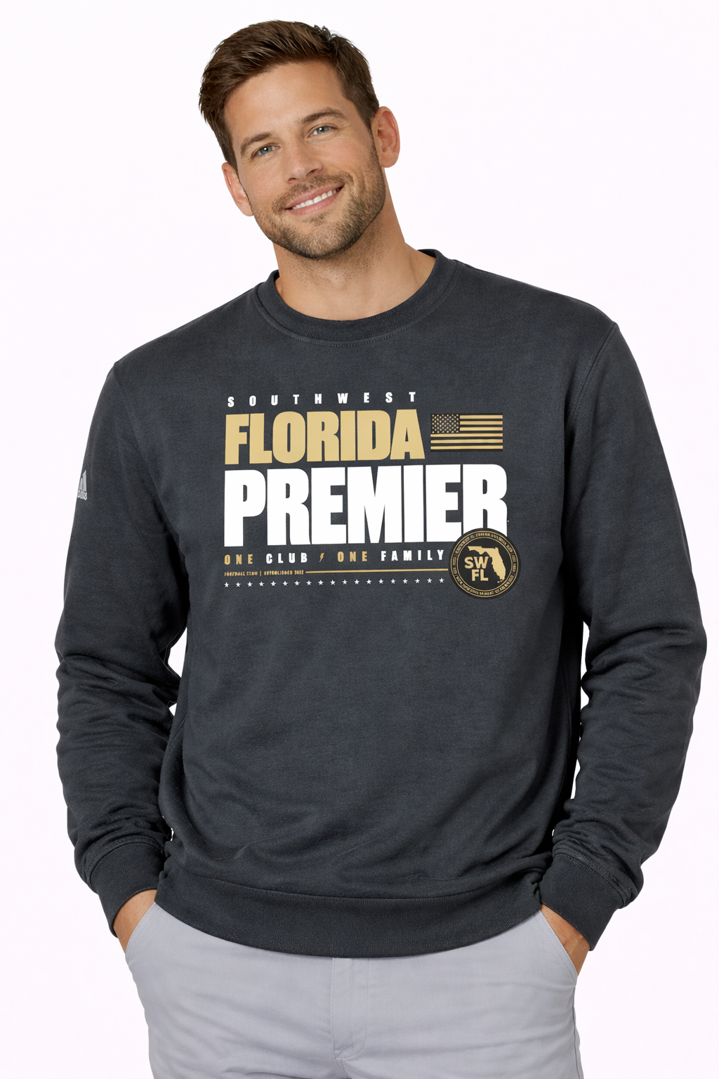 Southwest FL Premier adidas Fleece Crewneck Sweatshirt