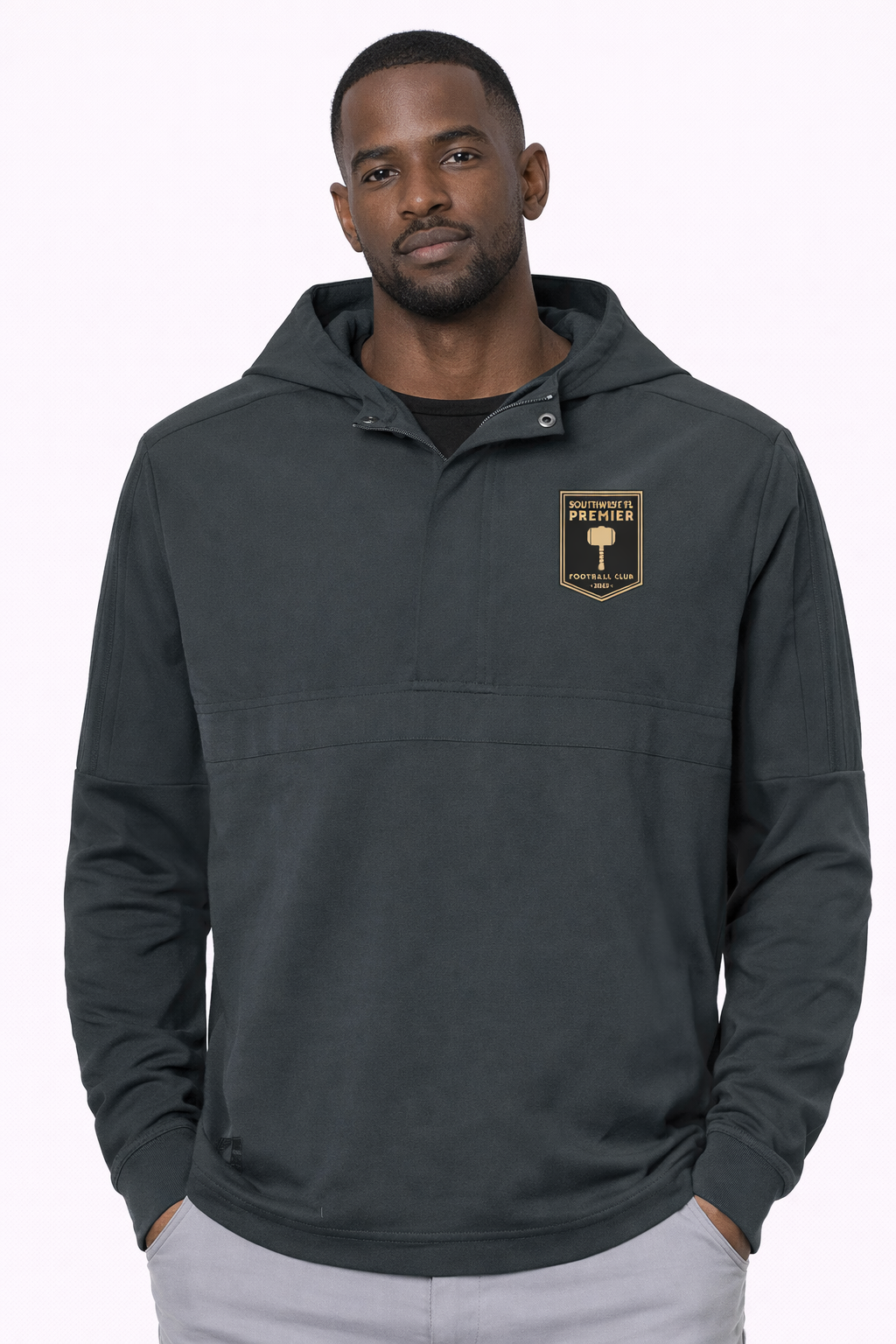 Southwest FL Premier adidas Men's Half-Zip Hooded Anorak