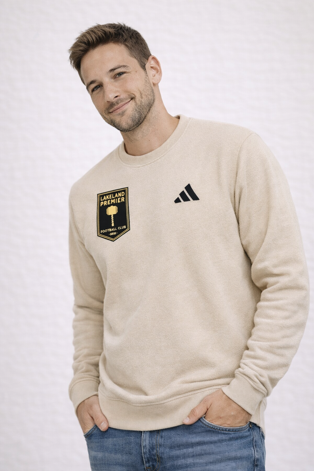 Lakeland Premier adidas Men's Terry Loop Crewneck Sweatshirt