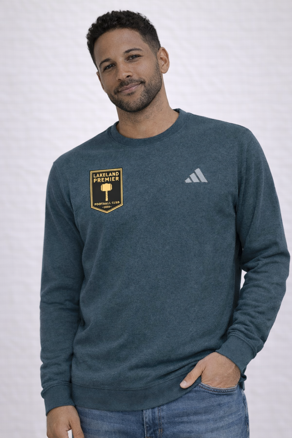 Lakeland Premier adidas Men's Terry Loop Crewneck Sweatshirt