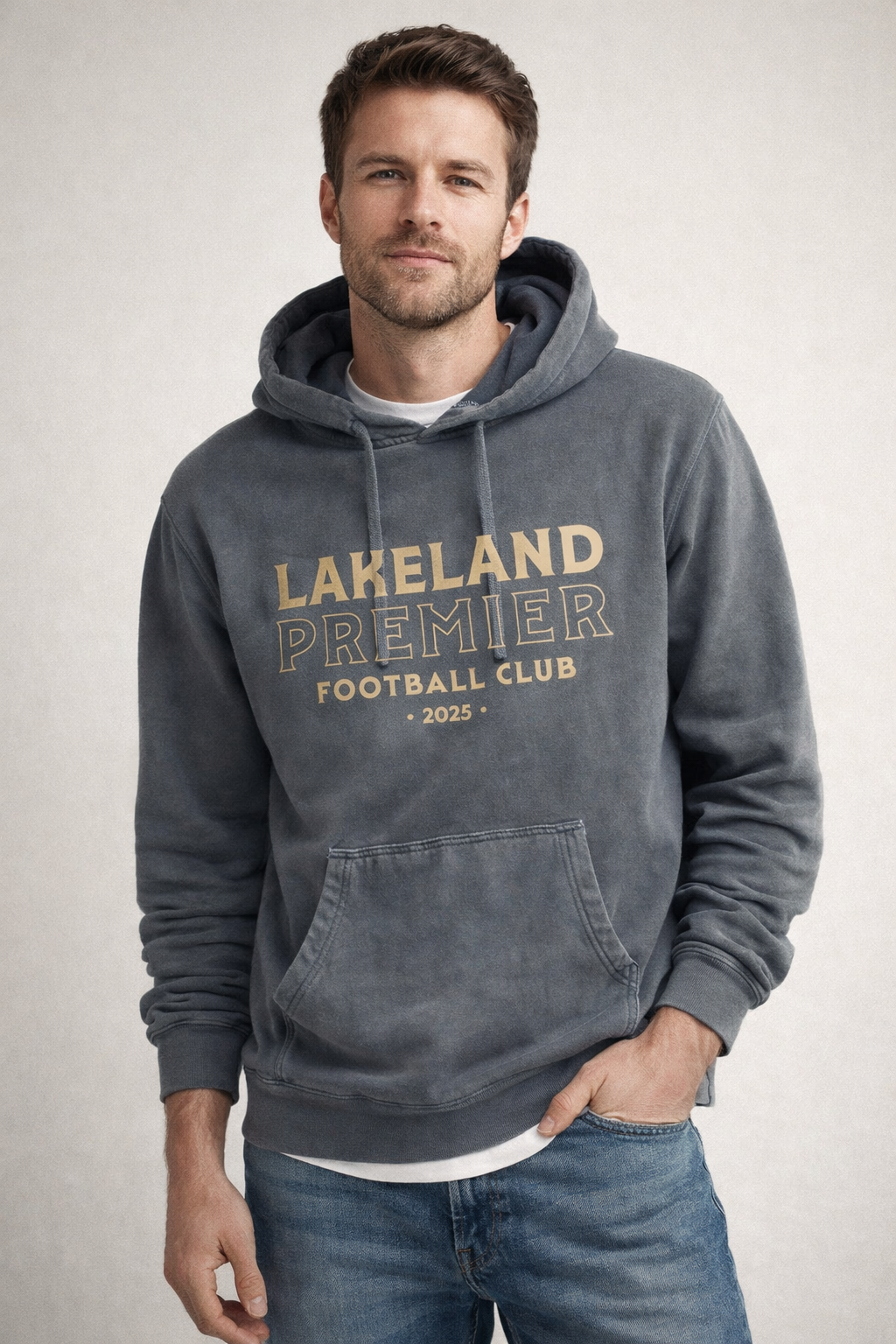 Lakeland Premier Midweight Pigment Dyed Hooded Sweatshirt