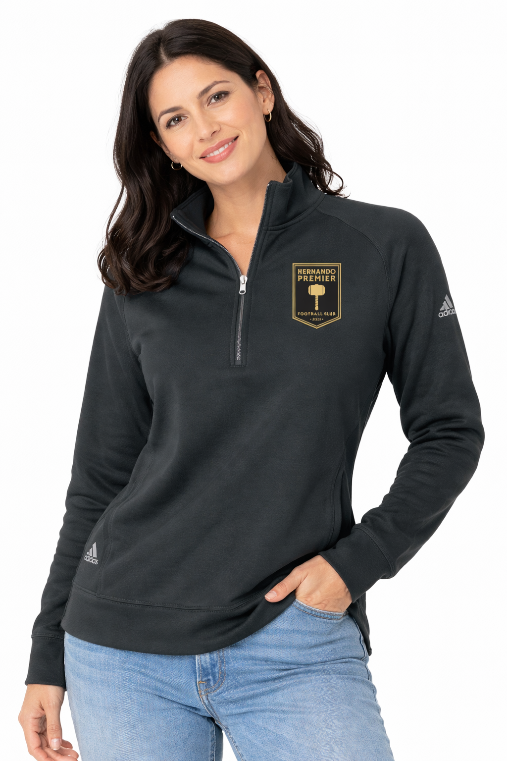 Hernando Premier adidas Women's Ultimate365 Quarter-Zip Pullover