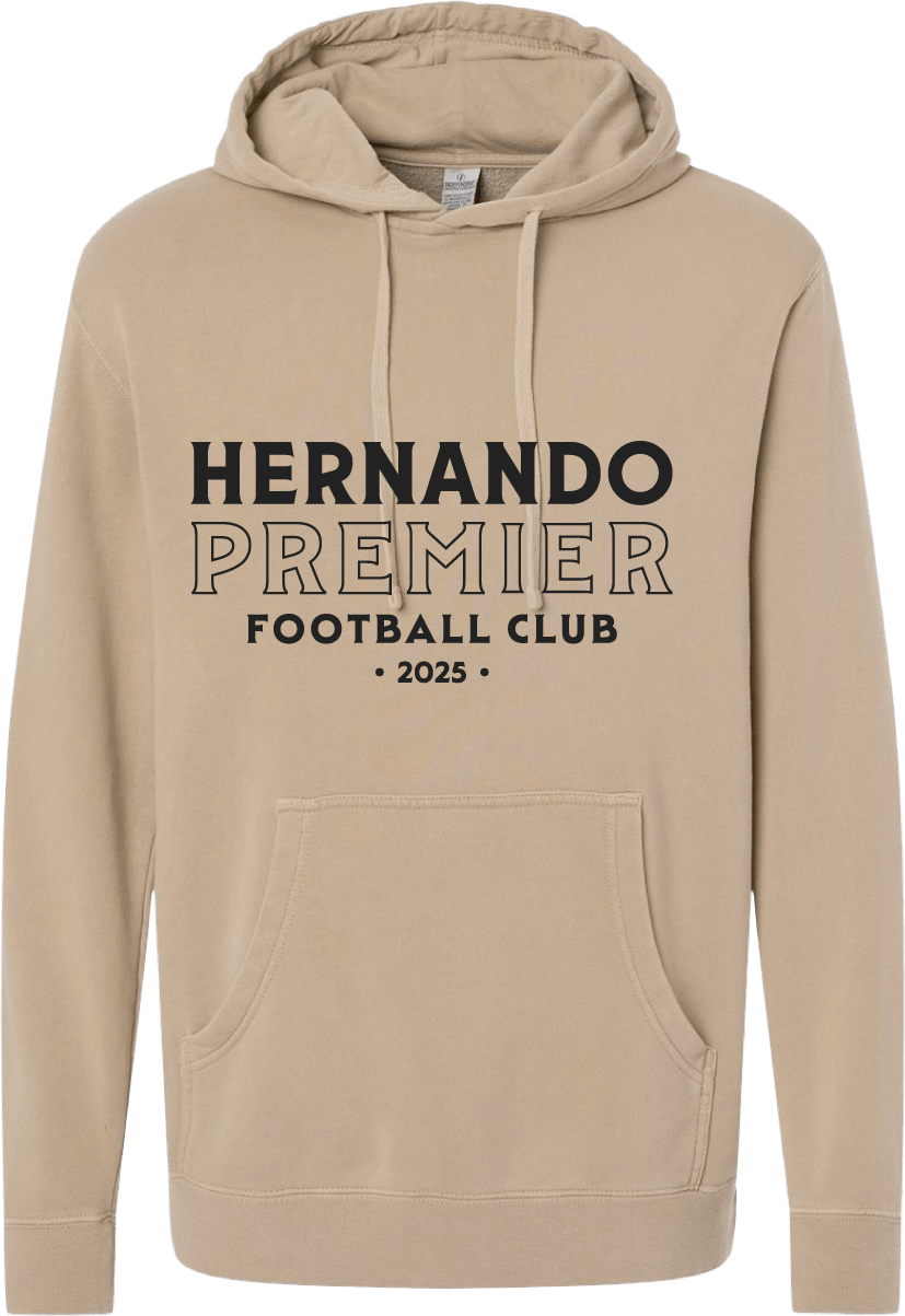 Hernando Premier Midweight Pigment Dyed Hooded Sweatshirt