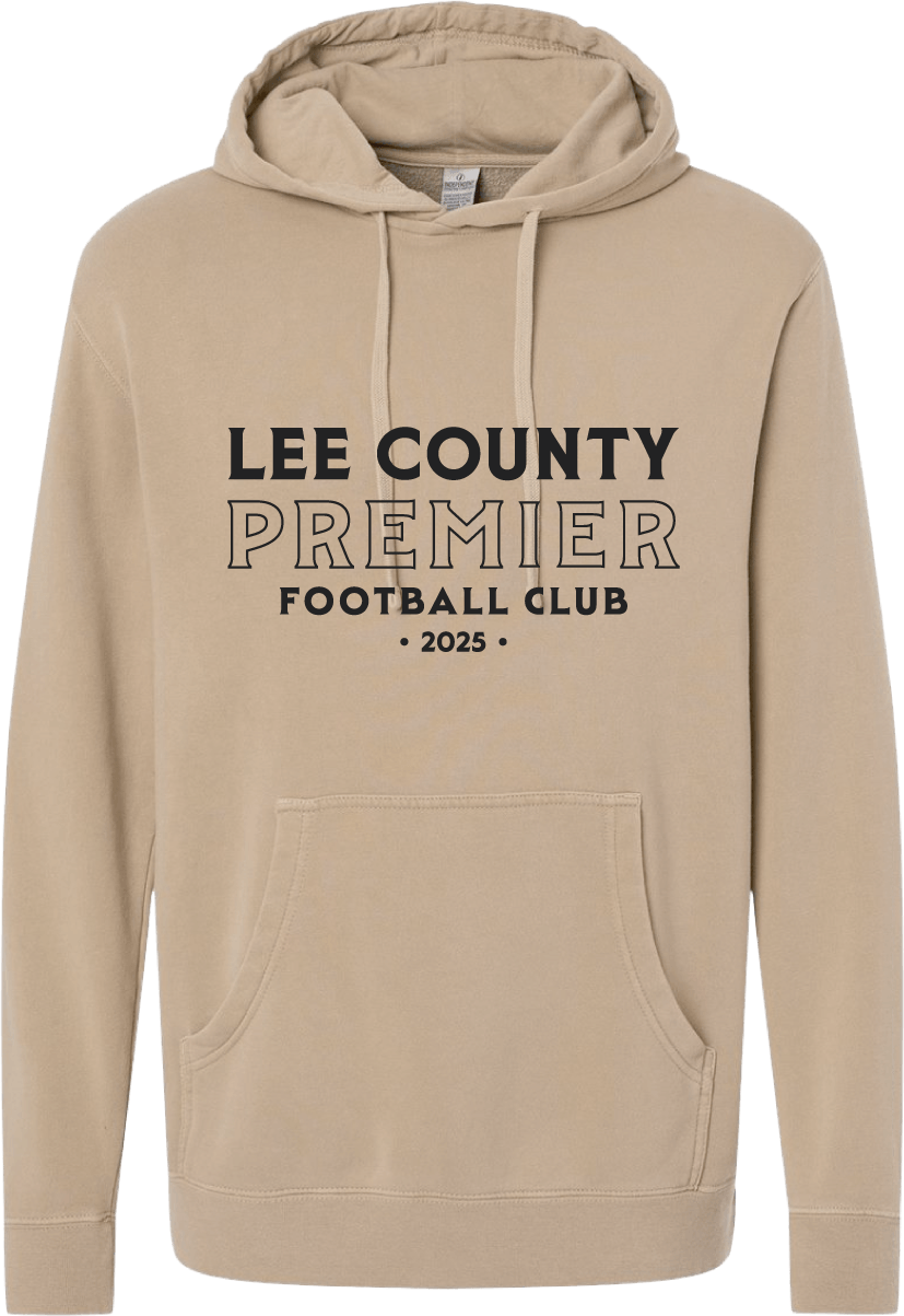 Lee County Premier Midweight Pigment Dyed Hooded Sweatshirt