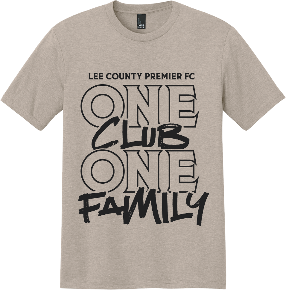 Lee County Premier One Club One Family Tri-Blend Tee