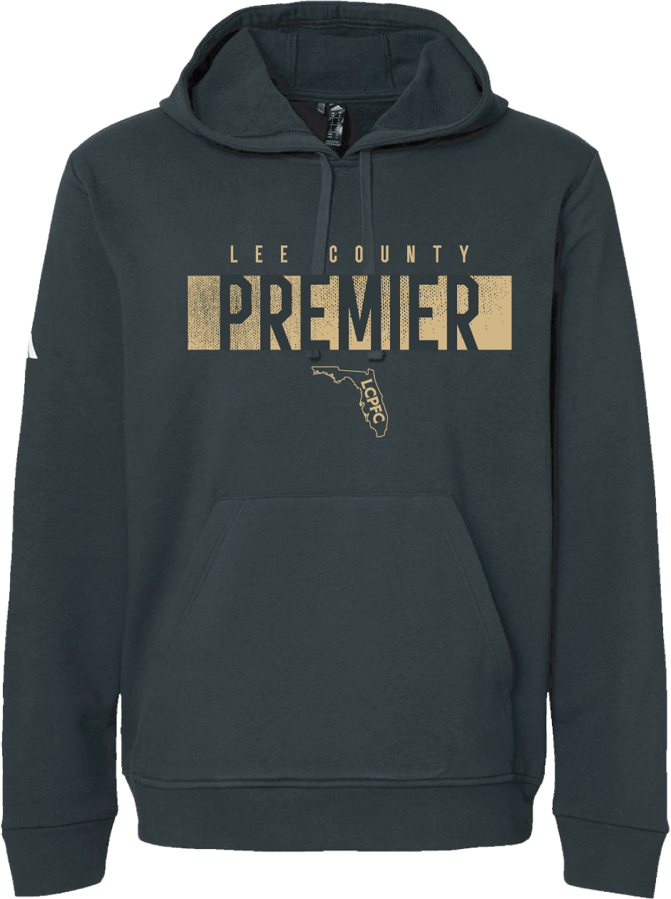 Lee County Premier adidas Fleece Hooded Sweatshirt