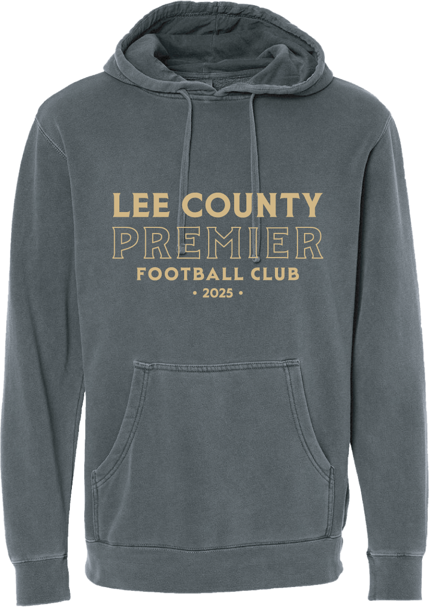 Lee County Premier Midweight Pigment Dyed Hooded Sweatshirt