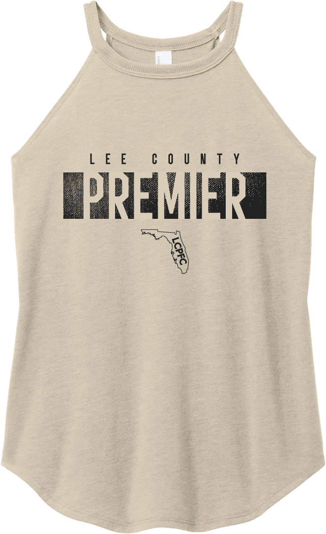 Lee County Premier Women's Perfect Tri-Blend Rocker Tank